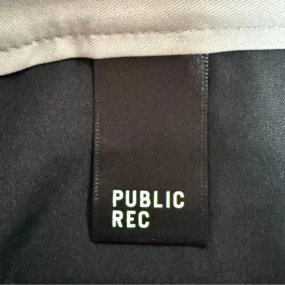 Public Rec Workday 2.0 Pants Men’s 34x28 Fog Gray Performance Straight Leg NEW